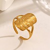 304 Stainless Steel Open Cuff Rings RJEW-M072-04G-1