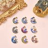 27Pcs 9 Styles Alloy Printed Pendants PALLOY-CJ0002-53-5