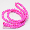 Baking Painted Glass Round Beads Strands X-DGLA-Q019-8mm-68-3