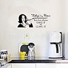 Rectangle with Word PVC Wall Stickers DIY-WH0228-136-2