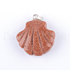 Shell Shape Natural & Synthetic Mixed Stone Pendants G-Q449-25-2