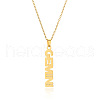 304 Stainless Steel Word Constellation Pendant Necklaces FS-WGAAB2A-01-2