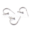 Non-Tarnish 304 Stainless Steel Half Hoop Earrings STAS-Z028-B02-P-2