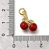Brass Micro Pave Cubic Zirconia Pendants KK-S515-065G-3