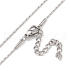 Non-Tarnish 304 Stainless Steel Cardano Chain Necklaces NJEW-R266-06P-1
