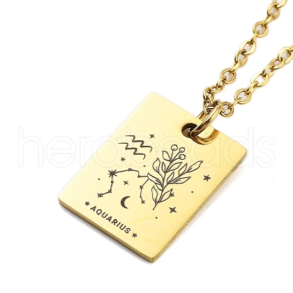 Birthday Flower 304 Stainless Steel Pendant Nacklaces For Women STAS-S124-03G-11-1