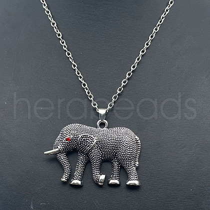 Alloy Rhinestone Pendant Necklaces QD9835-3-1