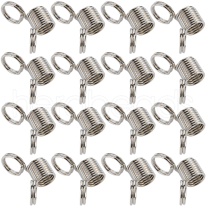 SUNNYCLUE 60Pcs Stainless Steel Spring Bead Clamps for Beading Jewelry Making FIND-SC0009-64-1