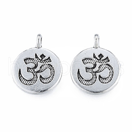Tibetan Style Alloy Pendants TIBEP-N012-07-1