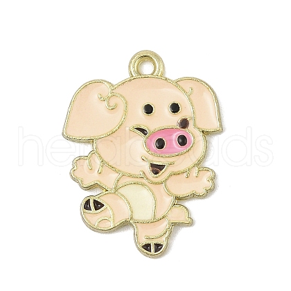 Alloy Enamel Pendants ENAM-D301-01G-12-1