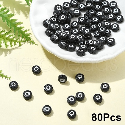 Opaque Acrylic Horizontal Hole Beads SACR-YW0001-70Q-1