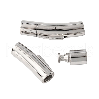 Tarnish Resistant Column 316 Surgical Stainless Steel Bayonet Clasps X-STAS-A021-5mm-1