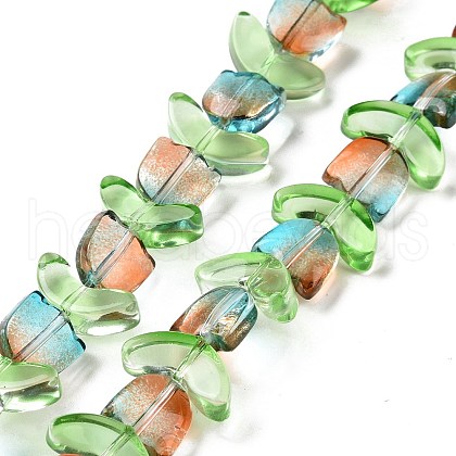 Transparent Glass Beads Strands LAMP-H061-02D-1