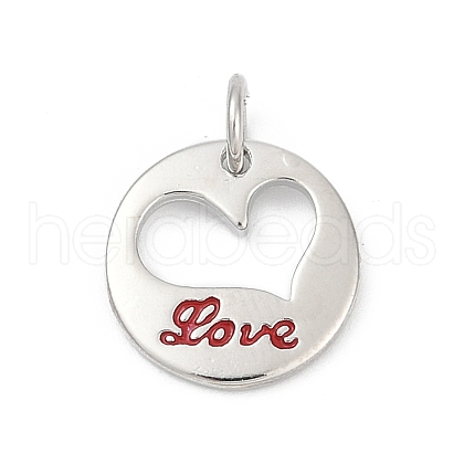 Brass Enamel Charms KK-U062-30P-02-1