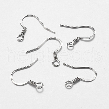 316 Surgical Stainless Steel French Earring Hooks STAS-F149-30P-1