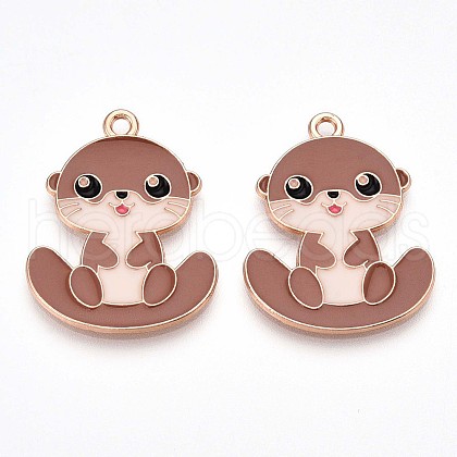 Alloy Enamel Pendants X-ENAM-T022-02D-02-1