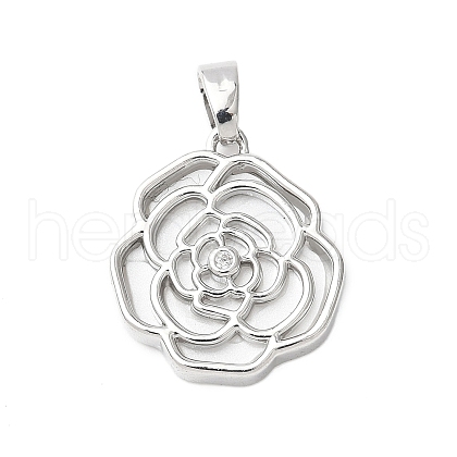 Brass Acrylic Pendants KK-D357-15P-1