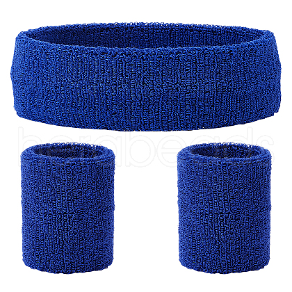 Polyester Elbow Sleeves and Headband AJEW-WH20010-49A-1
