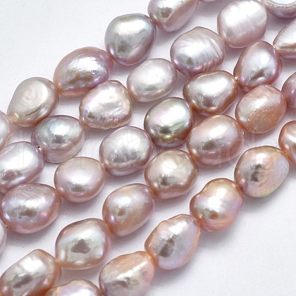Natural Cultured Freshwater Pearl Beads Strands PEAR-K003-19B-1