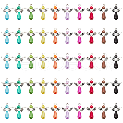 ABS Plastic Imitation Pearls Pendants KY-WH0004-14AS-1