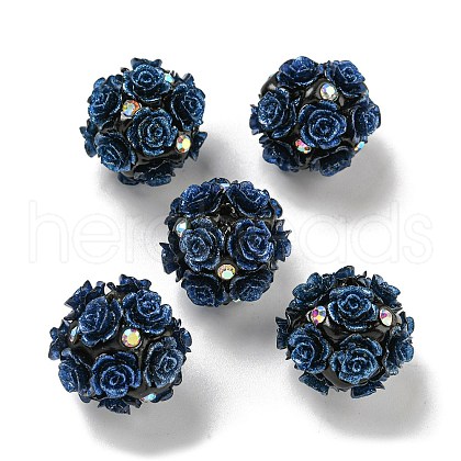 Acrylic Handmade Polymer Clay Rhinestone Beads FIND-Z036-01C-1