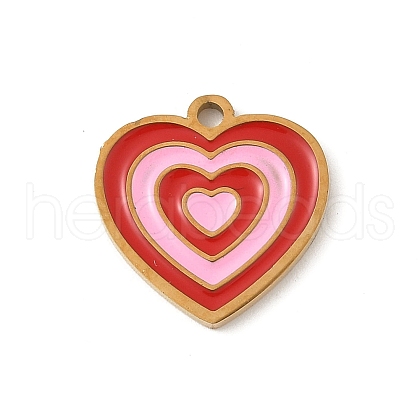 304 Stainless Steel Enamel Charms STAS-P388-19E-G-1