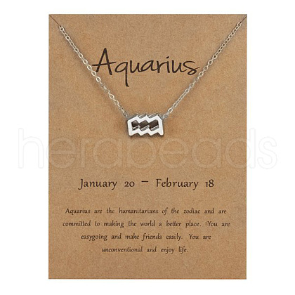 Alloy Constellation Pendant Necklaces WG6F1B2-13-1