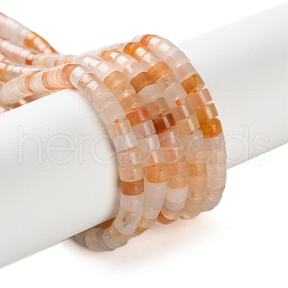 Natural Golden Silk Jade Beads Strands G-H230-64-1