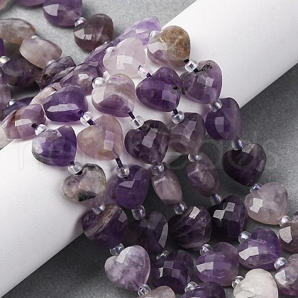 Natural Amethyst Beads Strands G-P570-E17-01-1