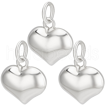 Beebeecraft 3Pcs 925 Sterling Silver Pendants STER-BBC0007-91-1