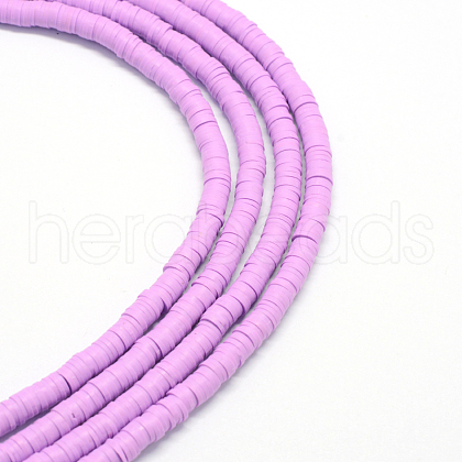 Handmade Polymer Clay Beads X-CLAY-R067-8.0mm-01-1