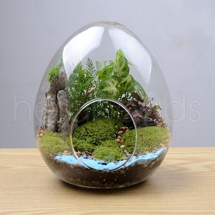 Mother's Day Egg-Shaped Glass Vase PW-WG75554-01-1