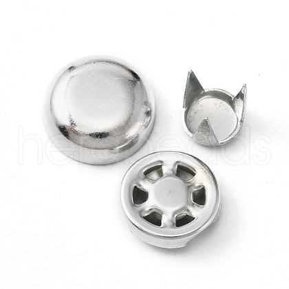 Aluminum Cap Top Buttons BUTT-WH0015-62B-1