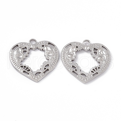 Non-Tarnish 304 Stainless Steel Pendants STAS-B031-02P-1