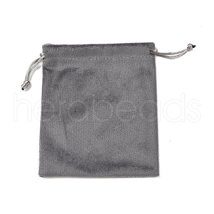 Velvet Jewelry Drawstring Storage Pouches ABAG-P013-02C-07-1