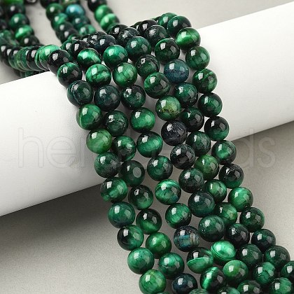 Natural Tiger Eye Beads Strands G-F591-18-8mm-04-1