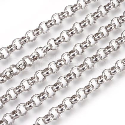 Tarnish Resistant 304 Stainless Steel Rolo Chains CHS-L017-18E-1