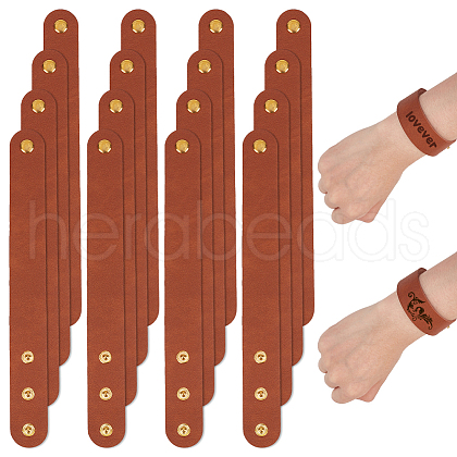 Adjustable Plain Leather Cord Bracelet BJEW-WH0022-48B-1