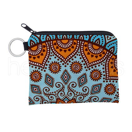 Mandala Flower Pattern Polyester Clutch Bags PAAG-PW0016-03K-1