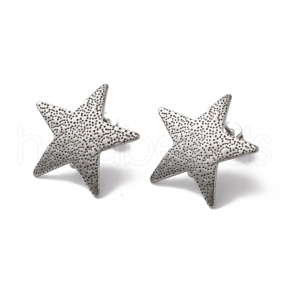 Non-Tarnish 304 Stainless Stud Earring Findings STAS-M314-02B-P-1