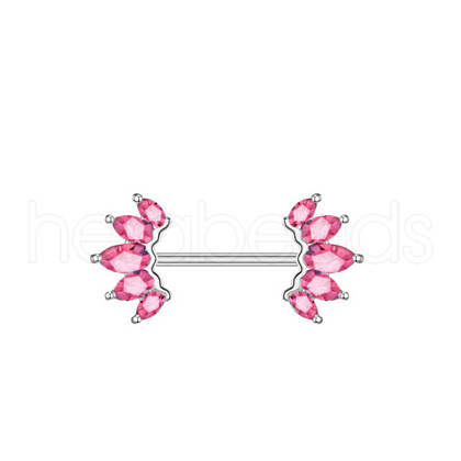 316L Surgical Stainless Steel Nipple Rings WGE2DC8-08-1