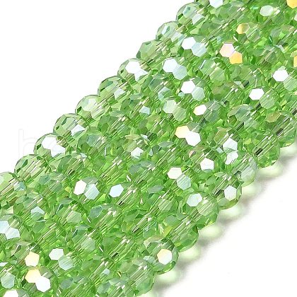Transparent Glass Beads EGLA-A035-T6mm-B09-1