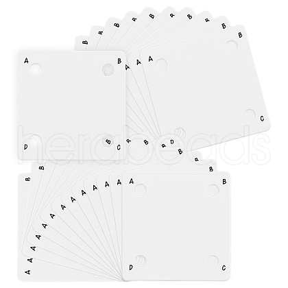 BENECREAT 24Pcs Acrylic Looms Braiding Disk DIY-BC0014-11-1