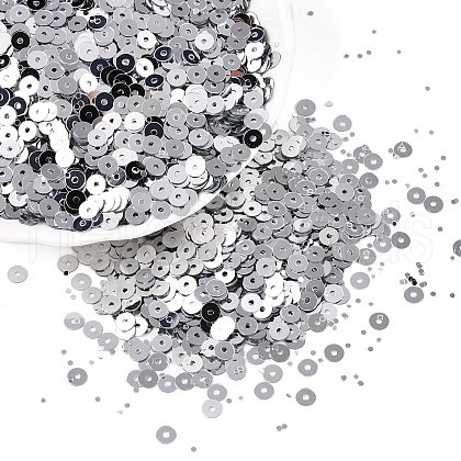Ornament Accessories Plastic Paillette Beads X1-PVC-R014-4mm-01-1