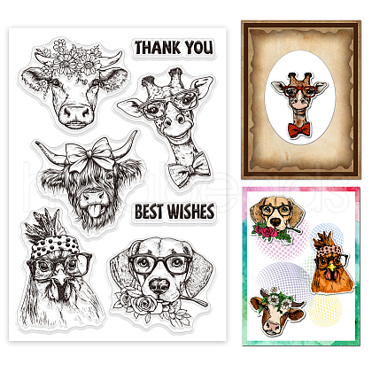 Custom Summer Theme PVC Plastic Clear Stamps DIY-WH0631-0758-1