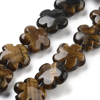 Natural Tiger Eye Beads Strands G-F769-H01-01-1
