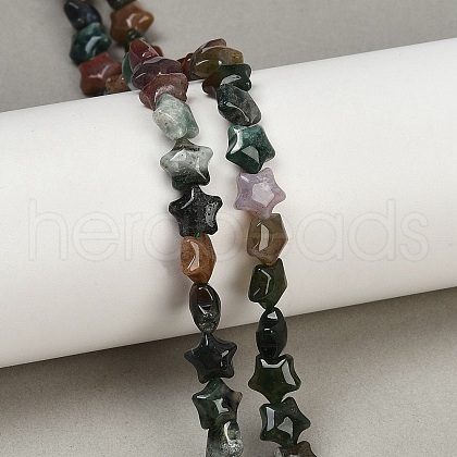 Natural Indian Agate Beads Strands G-Z080-A17-8mm-1