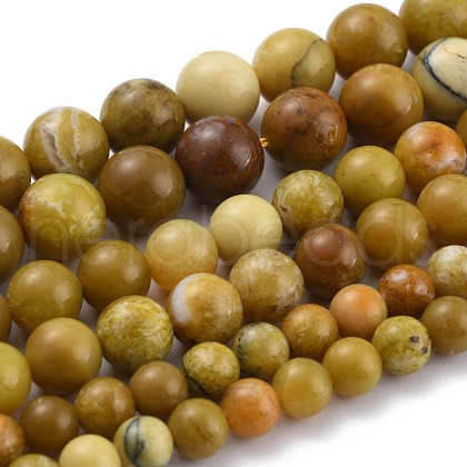 Natural Yellow Opal Beads G-P446-02B-1