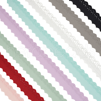 12 Yards 8 Colors Cotton Lace Trim OCOR-FG0002-64-1
