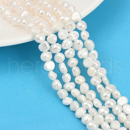 Natural Cultured Freshwater Pearl Beads Strands PEAR-P064-19G-05A-02-1